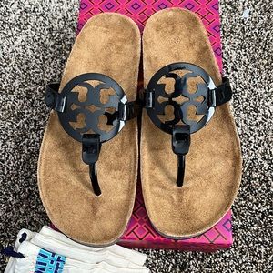 Tory Burch Black Miller Cloud Sandal, NWT